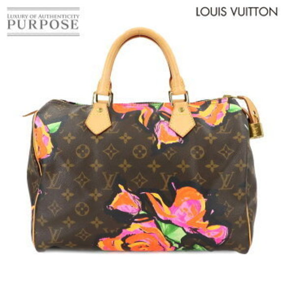 Louis Vuitton Monogram Rose Pink Speedy Handbag Brown Pink - Picture 1 of 9